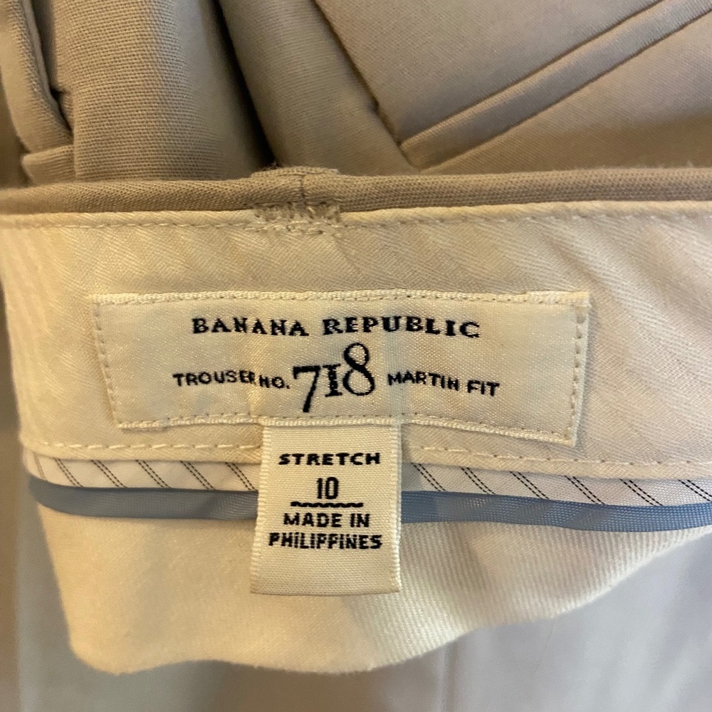 Banana Republic tan blazer, skirt, & pants